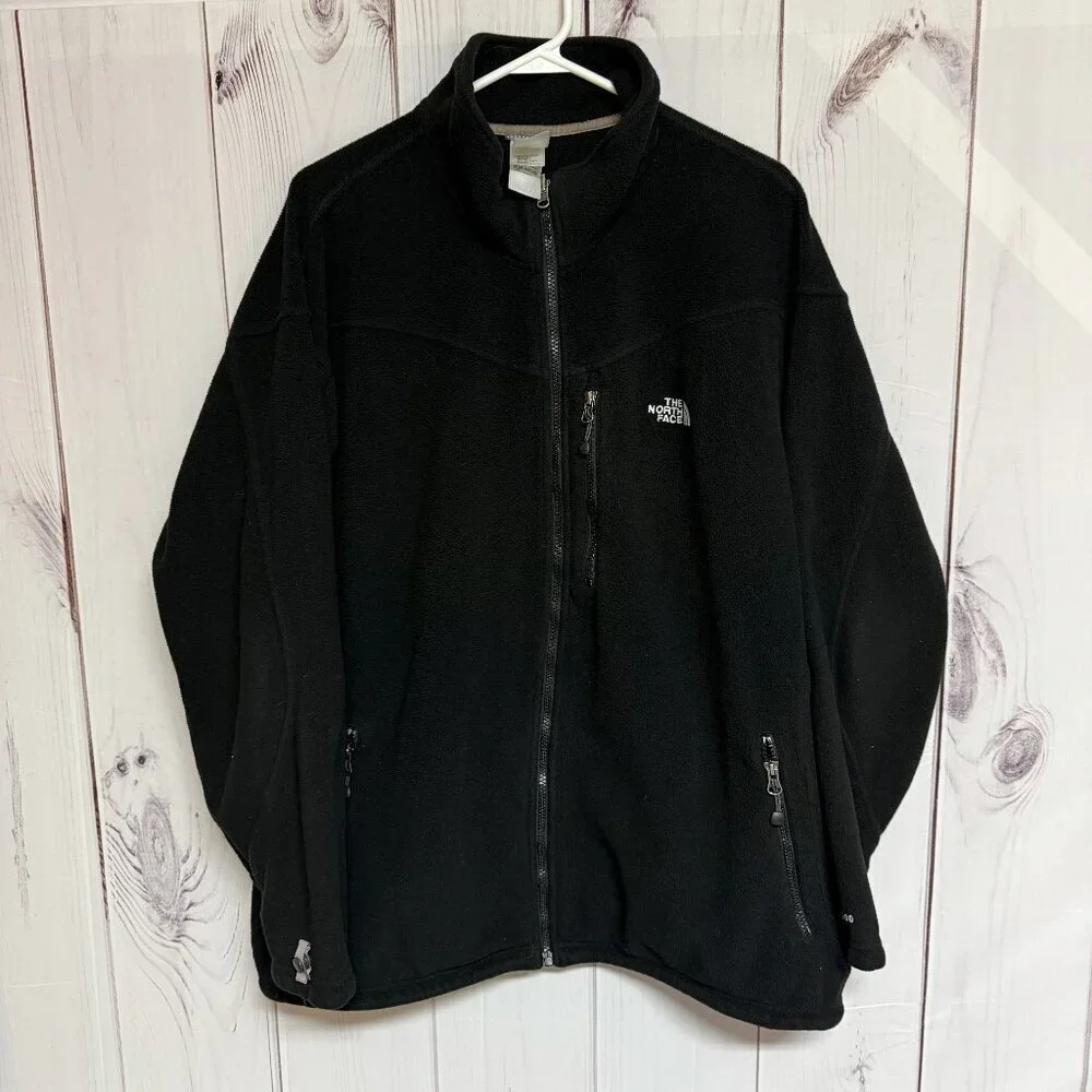 The North Face TKA‎ 200 Full Zip Fleece Jacket Men’s XXL Black EUC